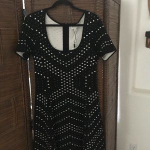 Milly Jacquard Flared Dress